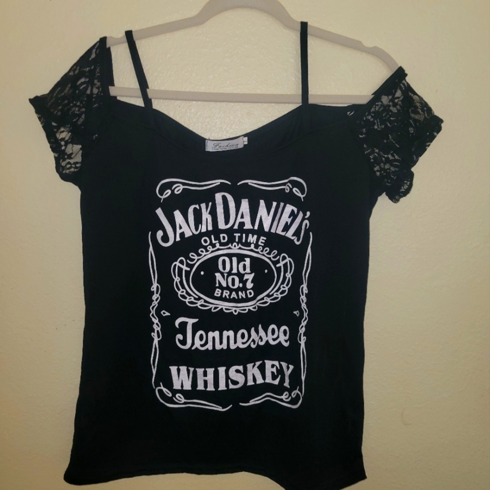 Jack Daniels Old Time  Tennessee Whiskey Black T-shirt size large